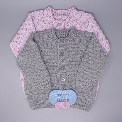 Rhodri Baby Unisex Knitting Pattern 20" chest and 22" chest size