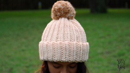 Knit-Look Crochet Hat