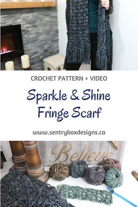 Sparkle & Shine Fringe Scarf