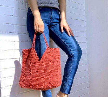 Crochet eco jute tote bag