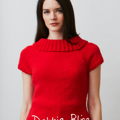 Bridgitte Sweater - Knitting Pattern For Women in Debbie Bliss Sita - Downloadable PDF