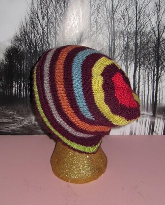 Silk Stripe Slouch Hat