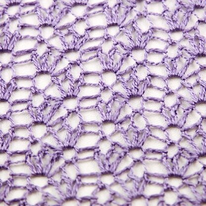 506 Crocus Lace Stole - Scarf Crochet Pattern for Women in Valley Yarns 2/10 Merino Tencel