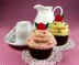 Cherry Candy Cupcake Pincushion