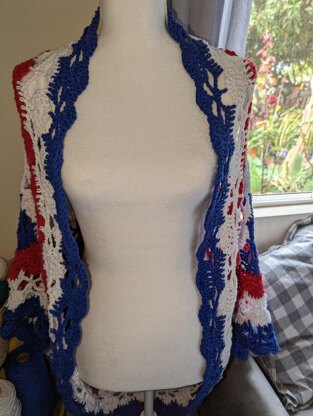 The American Star Lace Shrug