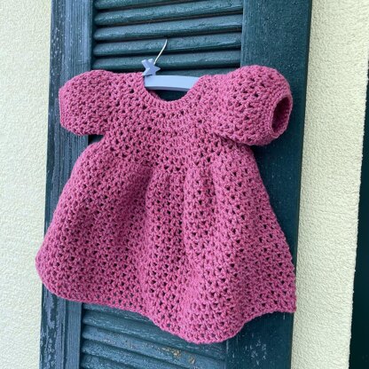 Baby dress Raspberry