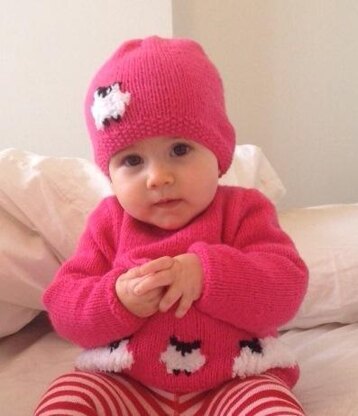 Baby Sheep Jumper and Hat