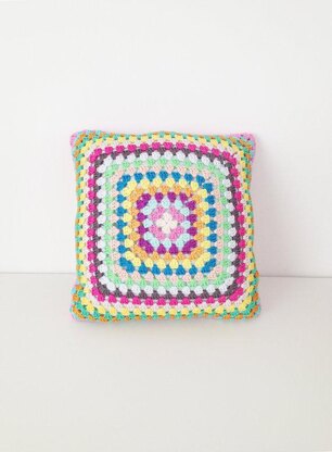 Granny Square Pillow