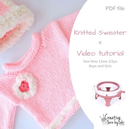 Sentro knitting machine baby sweater