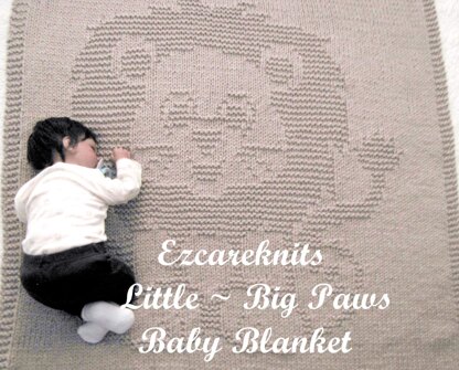 Little ~ Big Paws Baby Blanket