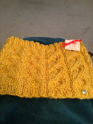 Honey pie cowl to keep my niece warm on playground duty in winter.