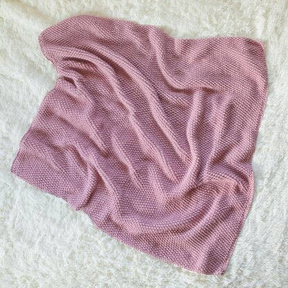 Seed Stitch Baby Blanket