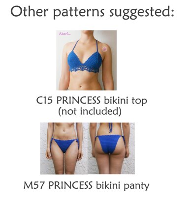 PRINCESS bikini bottom _ M57