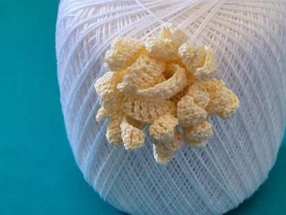 Chrysanthemum flower crochet pattern