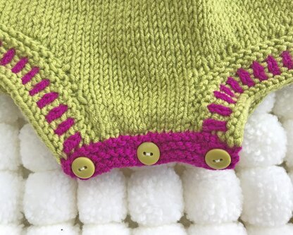P104 Romper Suit and Pompom Hat