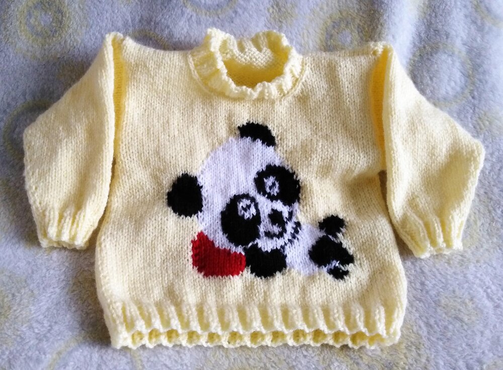 Panda sweater for hot sale baby