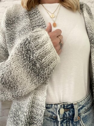 Slouchy Oversized Cardigan Knit Pattern