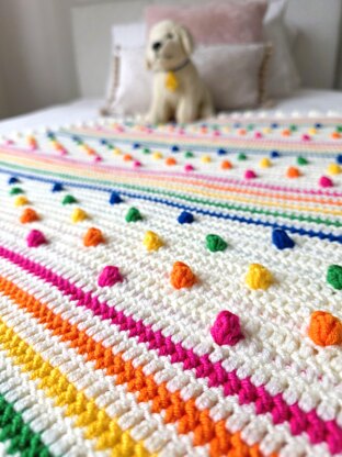 Spots & Stripes Baby Blanket - US Terms