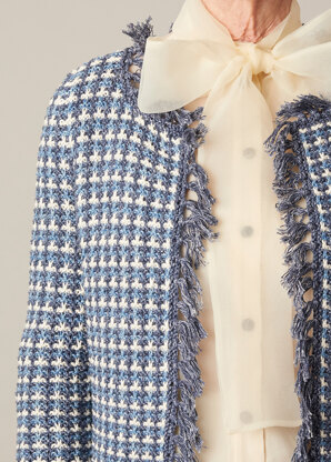 Debbie Bliss Aurora Fringed Jacket PDF.