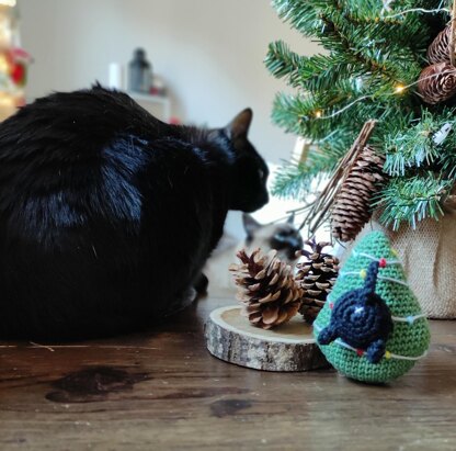 Cat in the Christmas Tree