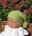 Baby Moss Stitch Bobble Slouch Hat