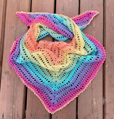 Maple Triangle Shawl Pattern