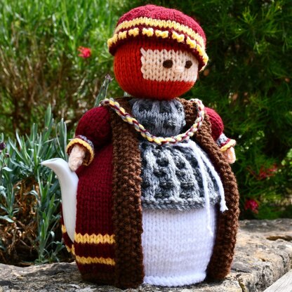 King Henry VIII 4 Cup Teapot Cosy Knitting Pattern - Novelty Teapot Cosy Knitting Pattern.
