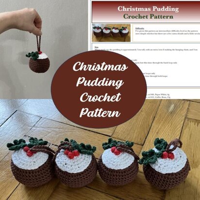 Christmas Pudding Decoration Crochet Pattern