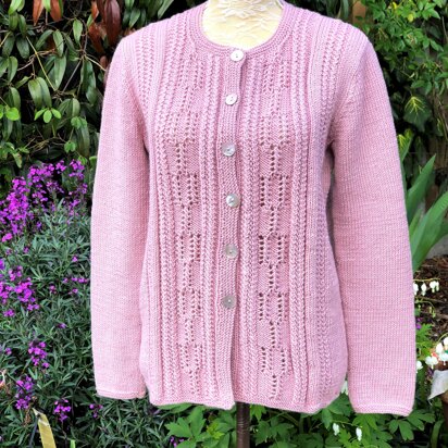 Eyelet Patterned Cardigan