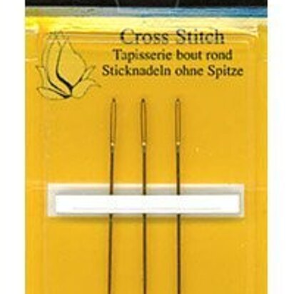 John James Size 24 Gold Cross Stitch Needles(3)