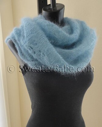 #172 Cloudy Skies Diaphanous Scarf