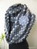 Infinity Gray Scarf With Flower Tutorial Pattern