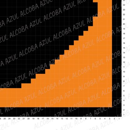 Home Decor Spooky Throw Halloween Black Cat Orange Blanket C2C Crochet Pattern