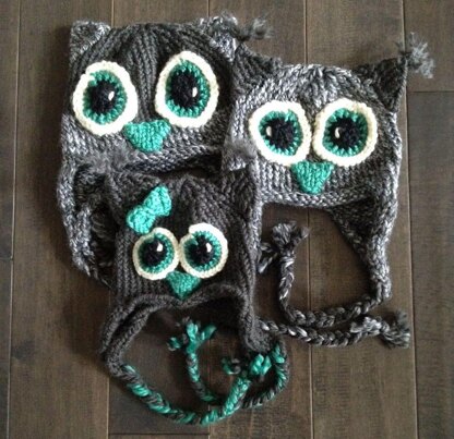 Owl Be There Family of Animal Hats