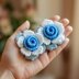 A crochet 3D flower pattern
