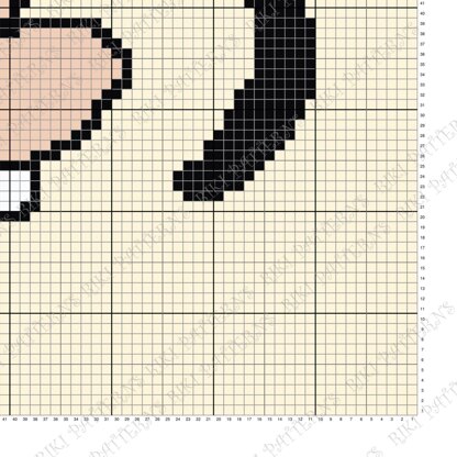 Goofy Portrait Throw Blanket Queen Size C2C CROCHET PATTERN Cartoon Baby Crib