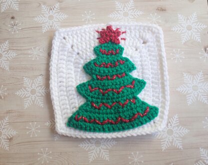 Christmas Tree Granny Square