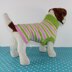 Dog Candy Stripe Sweater Coat