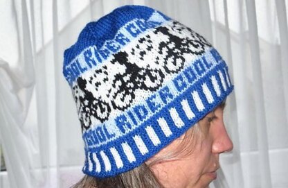 Boy bike rider beanie