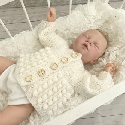 521- Bobble Cardigan Crochet Pattern -519