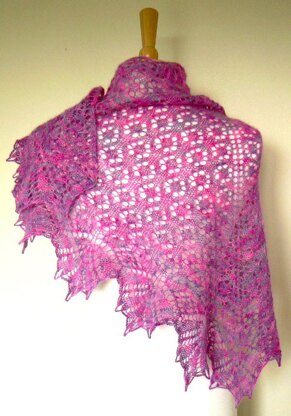 Forest Flowers Shawl