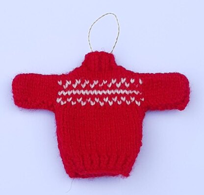 Nordic mini Christmas Jumper Tree Decoration