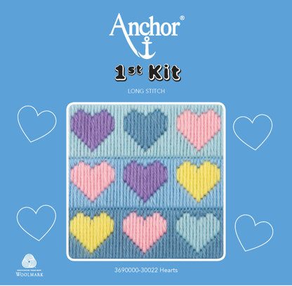 Anchor First Kit Hearts Long Stitch Kit