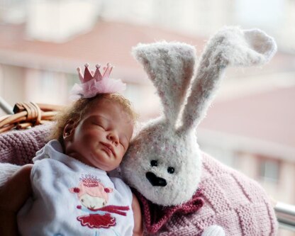 Long Ears Bunny Baby Toy Blanket