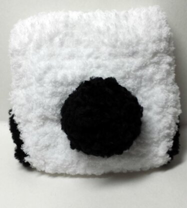 Panda Hat, Diaper Cover, and Amigurumi Bamboo Set