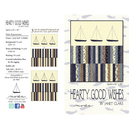 Moda Fabrics Hearty Good Wishes Quilt - Downloadable PDF