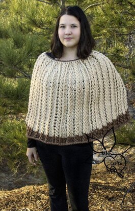 Tie Me in Cables Poncho