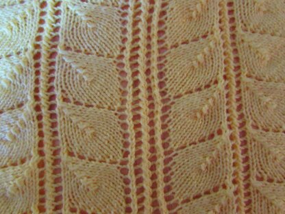 Lacy Leaves Baby Blanket