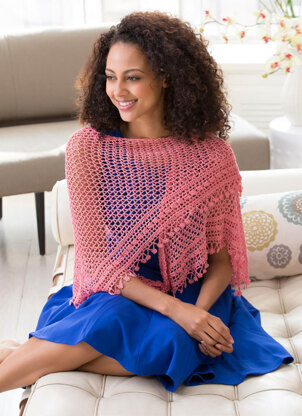 Fleur de Lis Shawl in Aunt Lydia's Bamboo Crochet Thread Size 10 - LC4048 - Downloadable PDF