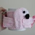 Rosy the Flamingo Coffee Cozy